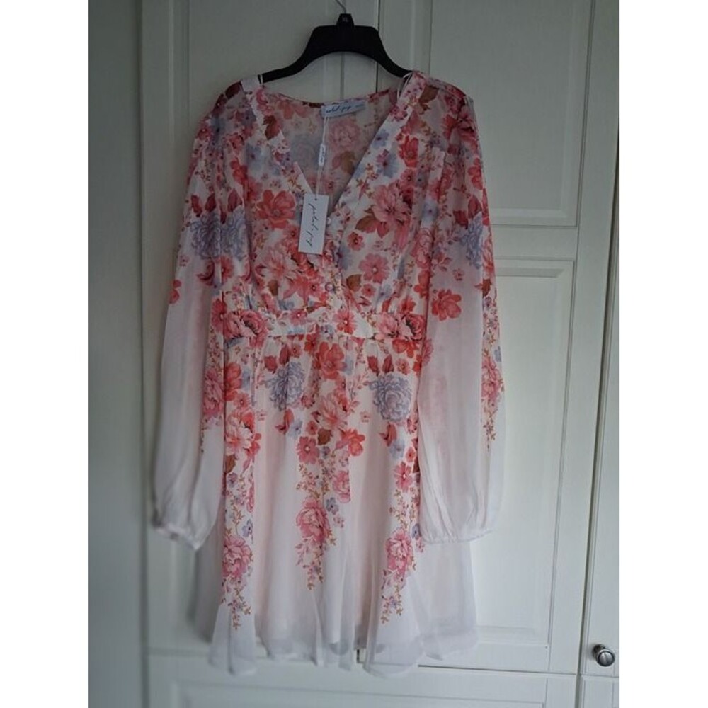 Petal & Pup Hattie Floral Print Long Sleeve Dress - Womens XL - NEW - Picture 3 of 7